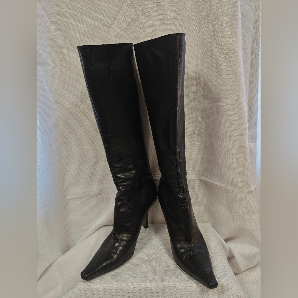 Jimmy Choo Black Over the Knee Boots Sleek Design